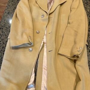 Men’s XL Custom Made 100% Mongolian Cashmere Topcoat